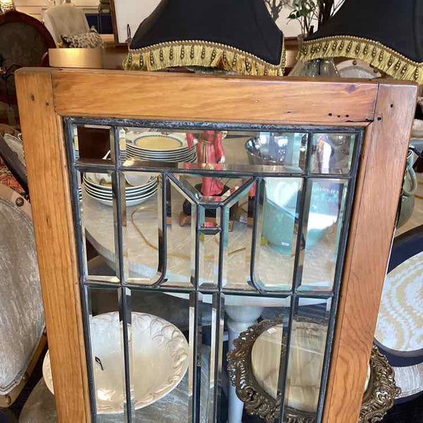 Vintage Leaded Glass Wall Hanging