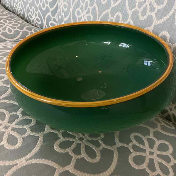 Pedestal  Bowl - Signed - Studio Handblown