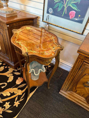 Pair Of Victorian Tables With Glass