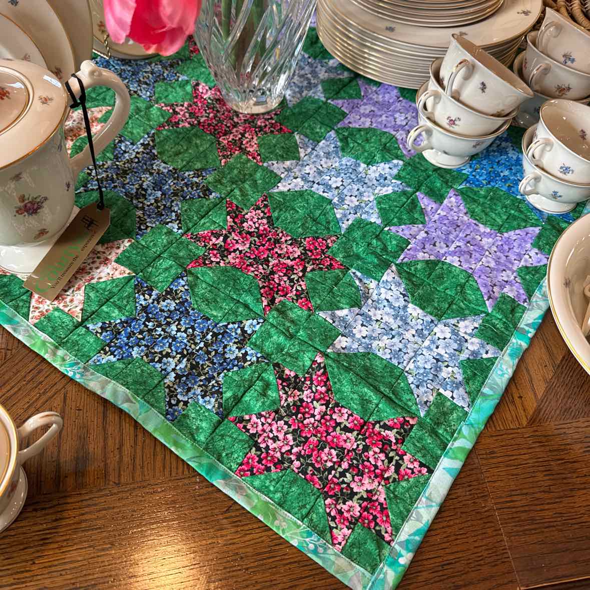 Quilt Table Square - Double Star