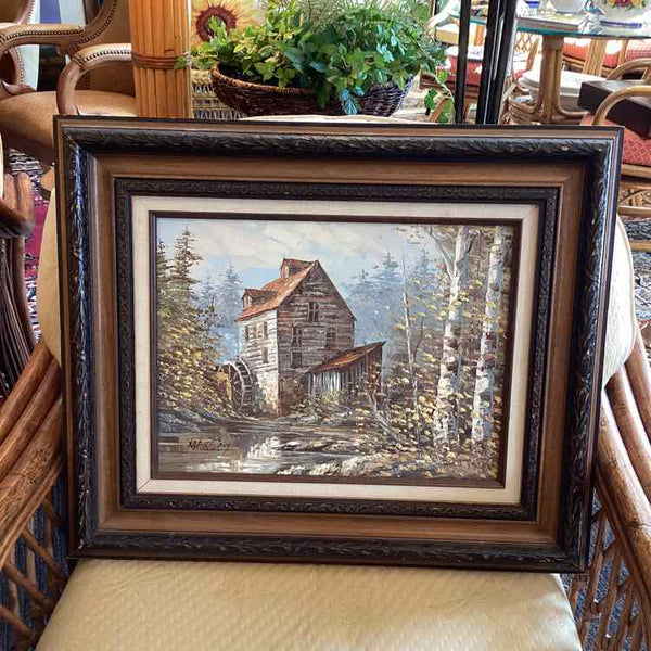 May Savy Oil Painting - Old Mill