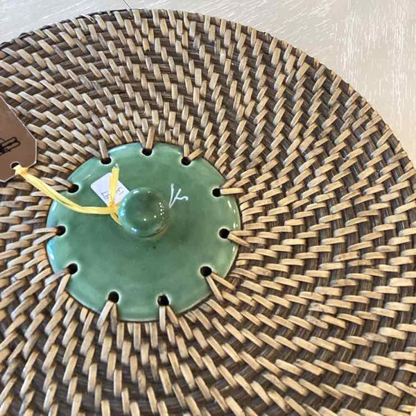 Rattan Basket With Ceramic Top