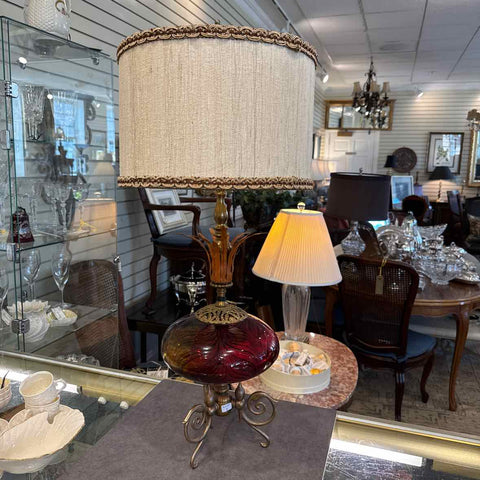 Amber Glass Lamp