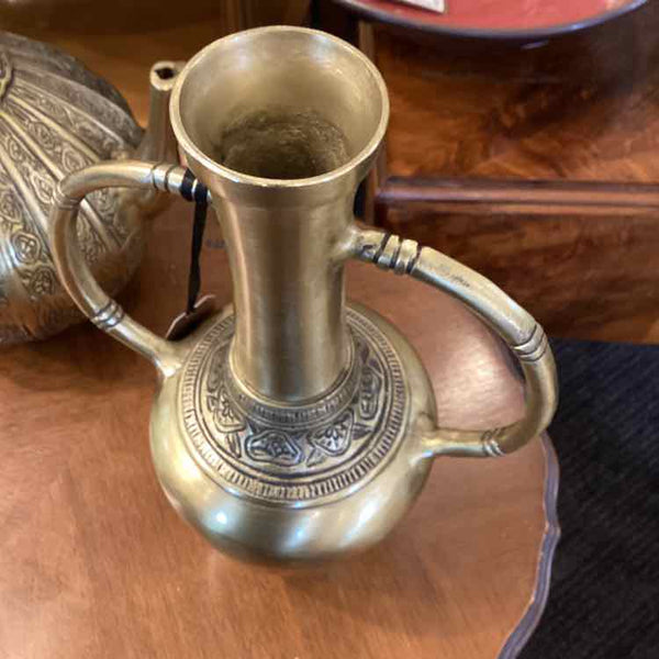 Double Handle Gold Vase