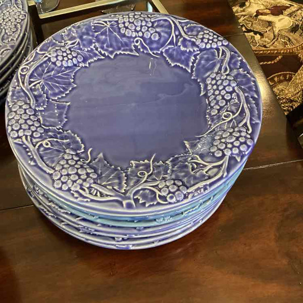 Blue Bordallo Pinheiro Dinner Plates - Set of 9