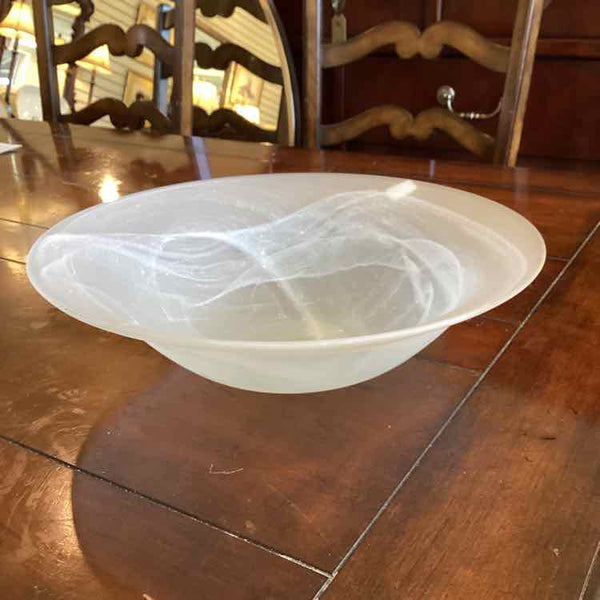 Opaque Alabaster-like Glass Bowl
