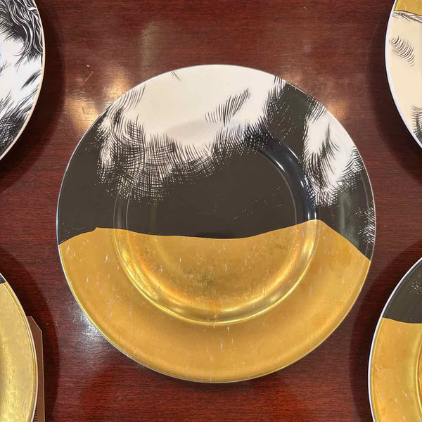 Five Royal Crown Equs Gold Plates