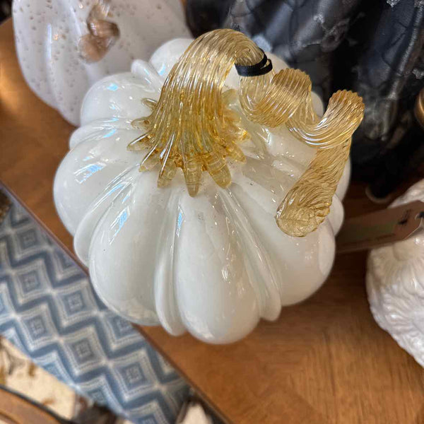 White Glass Pumpkin