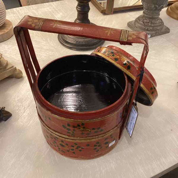 "As Is" Vintage Asian Three Tier Basket