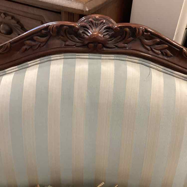 Sherrill Blue & White Bergere Chair