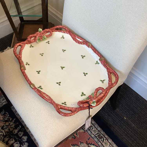 Fitz & Floyd Holly Oval Platter