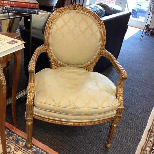 French Provincial Oval Back Chair
