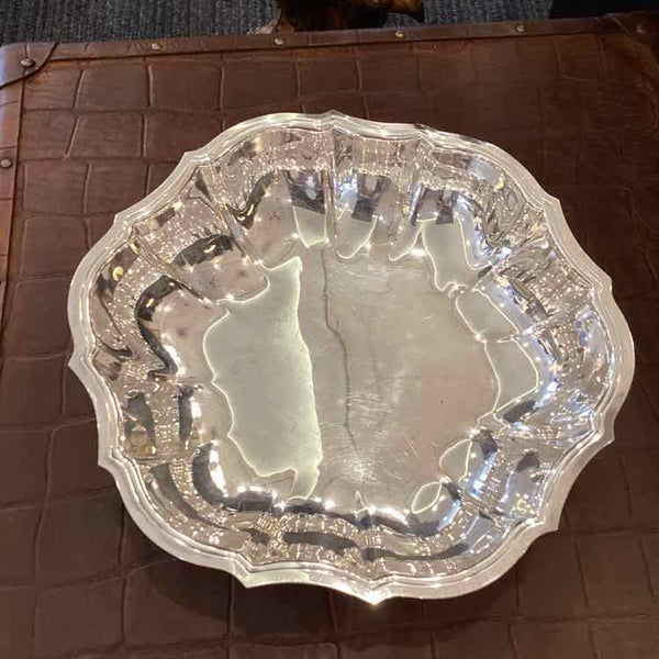 Chippendale Silverplate Footed Bowl