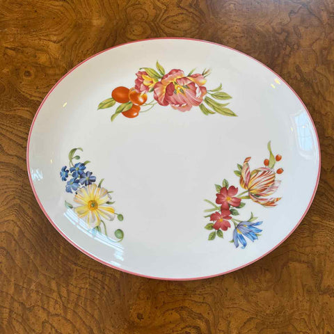 Flowered Porcelain Platter
