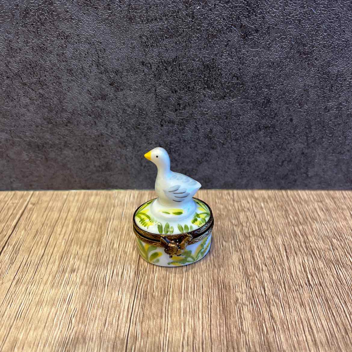 Limoges Mini Box With Goose