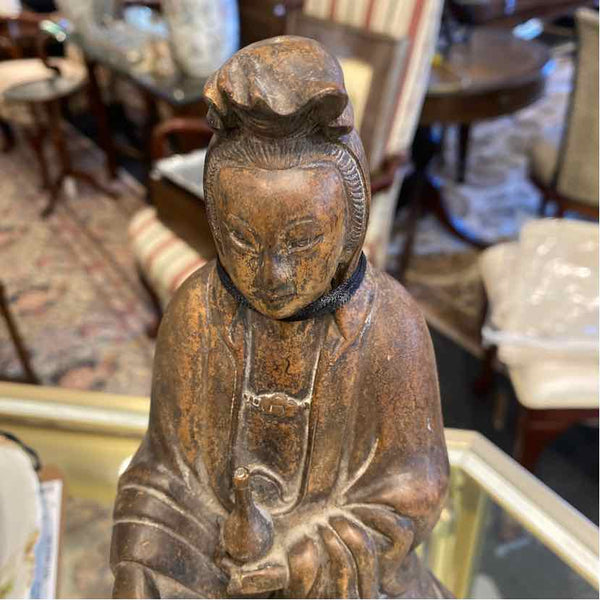 Wood Carved Asian Figure